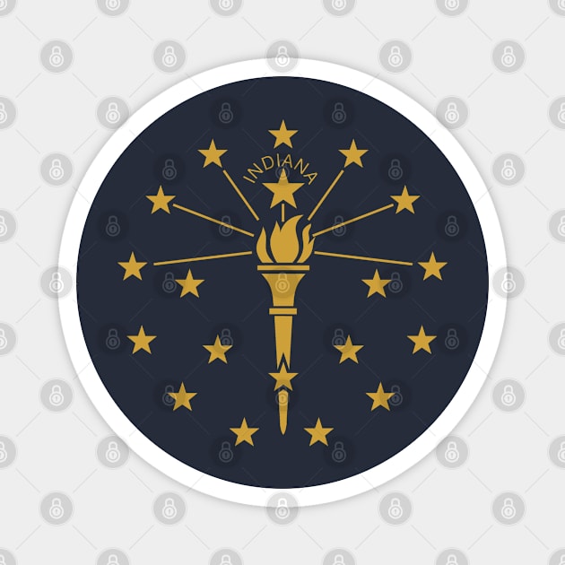 Indiana State Flag Magnet by Historia